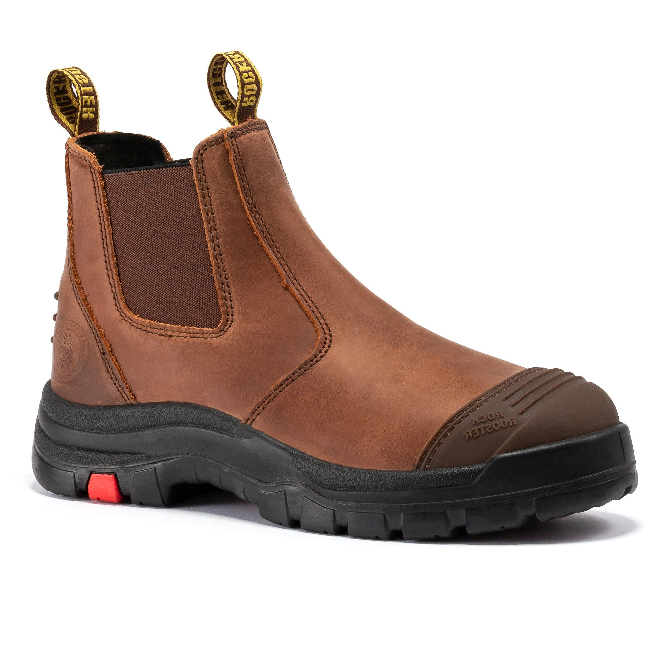 Rockrooster Lumen Brown Lederlaarsjes - Krachtige Werklaarsjes AK224
