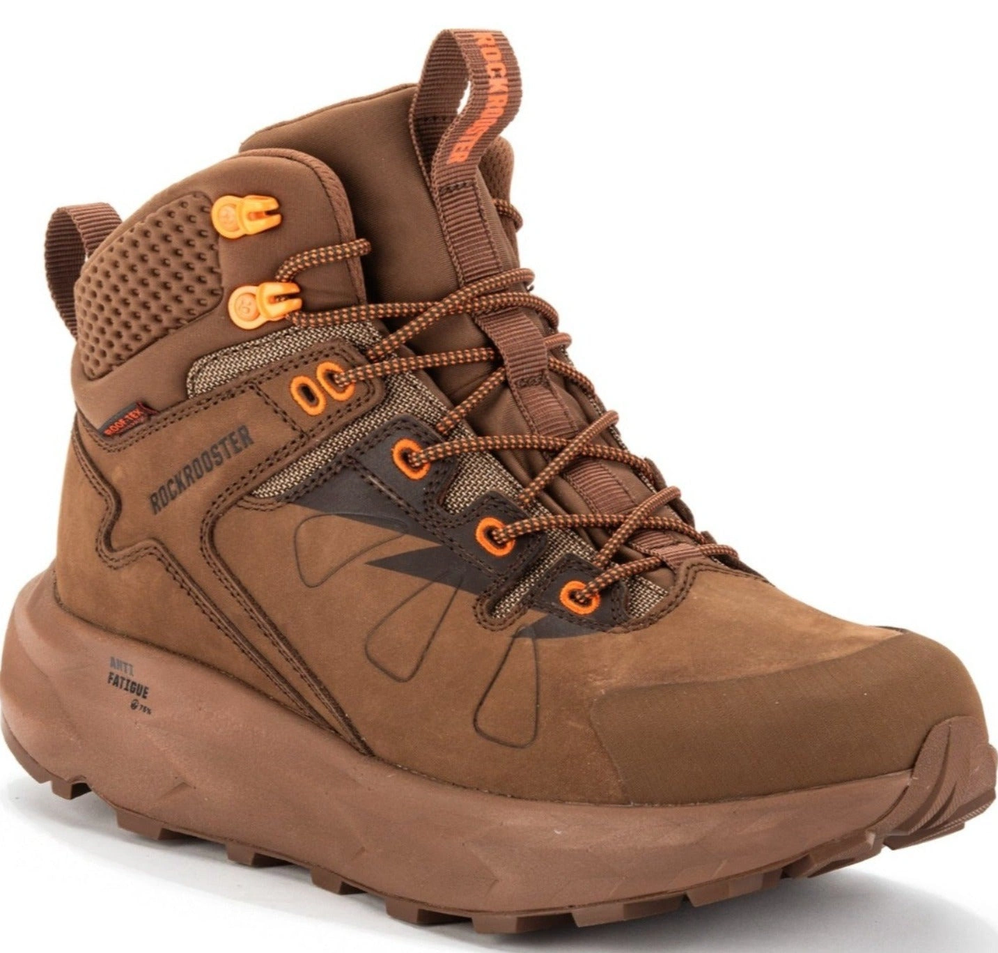 ROCKROOSTER Farmington Bruine Waterdichte Wandelschoenen met Vibram, klaar voor elk avontuur OC21031.